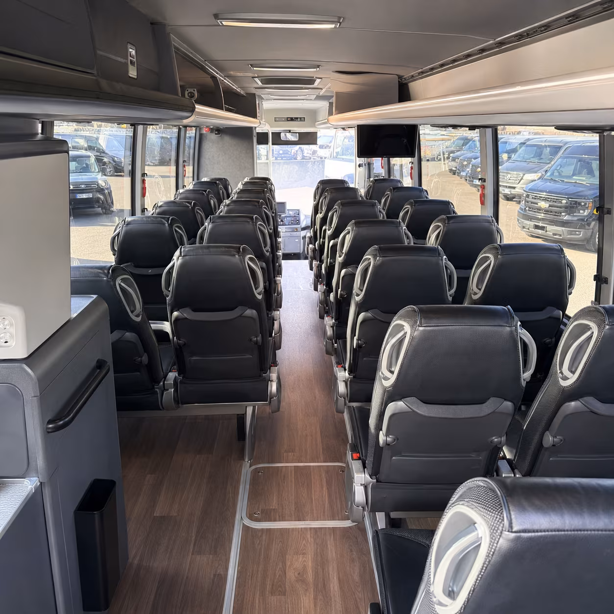 vista charter bus interior gallery