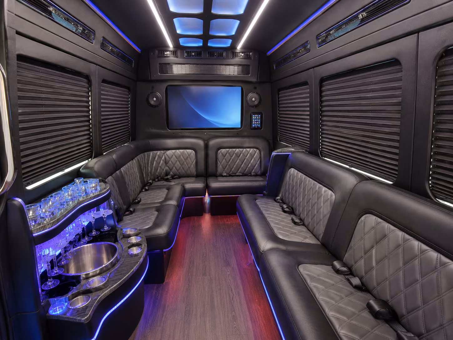 vista party bus interior